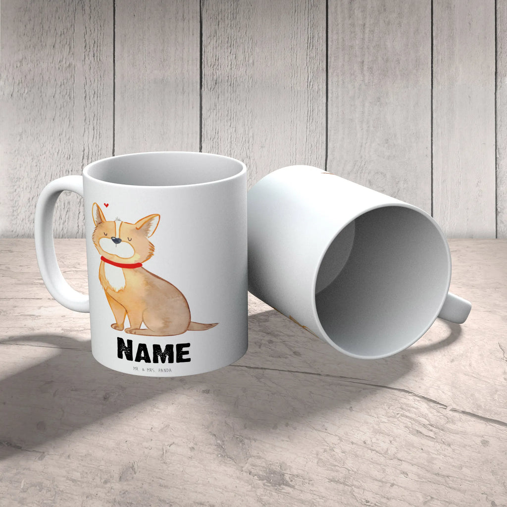 Personalisierte Tasse Hundeglück Personalisierte Tasse, Namenstasse, Wunschname, Personalisiert, Tasse, Namen, Drucken, Tasse mit Namen, Hund, Hundemotiv, Haustier, Hunderasse, Tierliebhaber, Hundebesitzer, Sprüche, Corgie, Hundeliebe, Spruch, Hundemama, Liebe