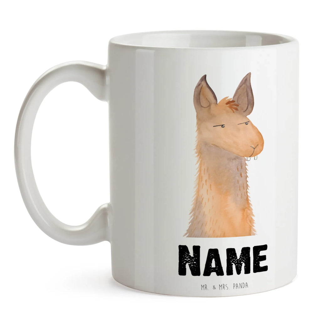 Personalisierte Tasse Lamakopf genervt Personalisierte Tasse, Namenstasse, Wunschname, Personalisiert, Tasse, Namen, Drucken, Tasse mit Namen, Lama, Alpaka, Lamas, Recht haben, genervt sein, Freundin, beste Freundin, Partnerin, Büro, Büroalltag, Chef, Chefin, Azubi