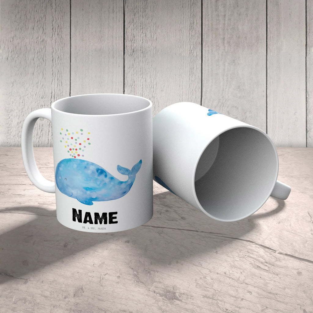 Personalisierte Tasse Wal Konfetti Personalisierte Tasse, Namenstasse, Wunschname, Personalisiert, Tasse, Namen, Drucken, Tasse mit Namen, Meerestiere, Meer, Urlaub, Wal, Konfetti, Wale, Motivation, Neuanfang, Trennung, Diät, Abnehmen, Neustart, Lebensabschnitt, Geburtstag