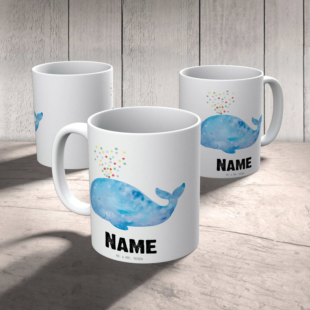 Personalisierte Tasse Wal Konfetti Personalisierte Tasse, Namenstasse, Wunschname, Personalisiert, Tasse, Namen, Drucken, Tasse mit Namen, Meerestiere, Meer, Urlaub, Wal, Konfetti, Wale, Motivation, Neuanfang, Trennung, Diät, Abnehmen, Neustart, Lebensabschnitt, Geburtstag