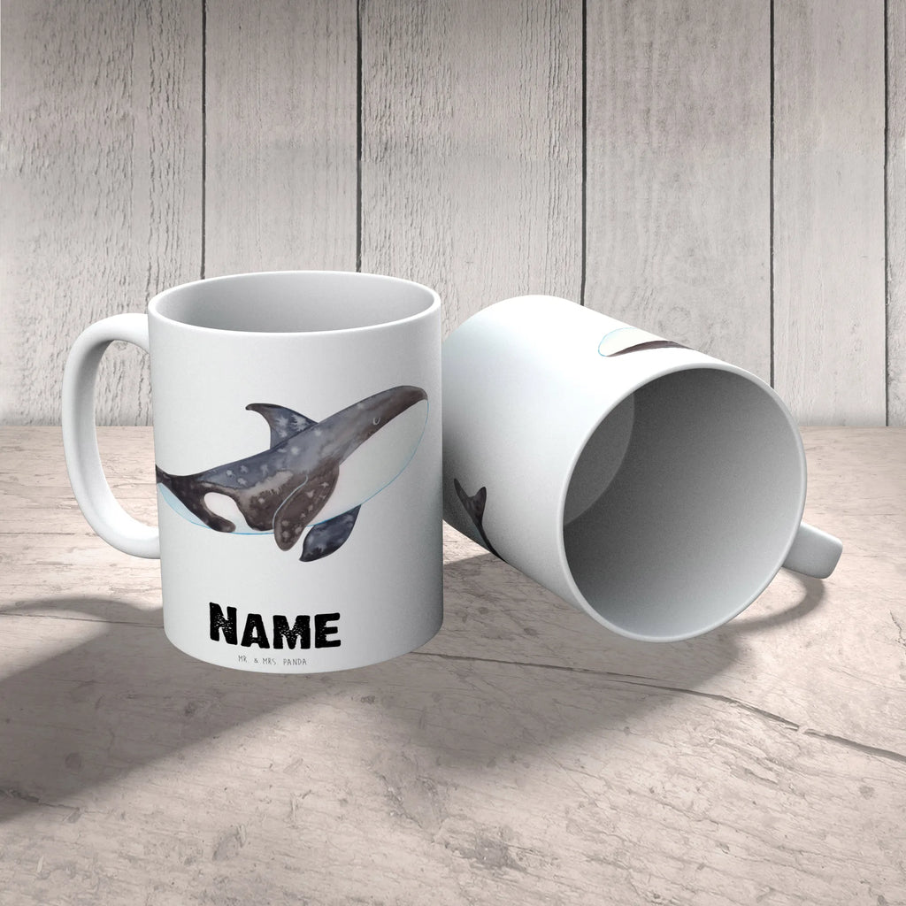 Personalisierte Tasse Orca Personalisierte Tasse, Namenstasse, Wunschname, Personalisiert, Tasse, Namen, Drucken, Tasse mit Namen, Meerestiere, Meer, Urlaub, Orca, Orcas, Killerwal, Wal, Möglichkeiten, Büro, Arbeit, Motivation, Selbstliebe, Neustart, Startup