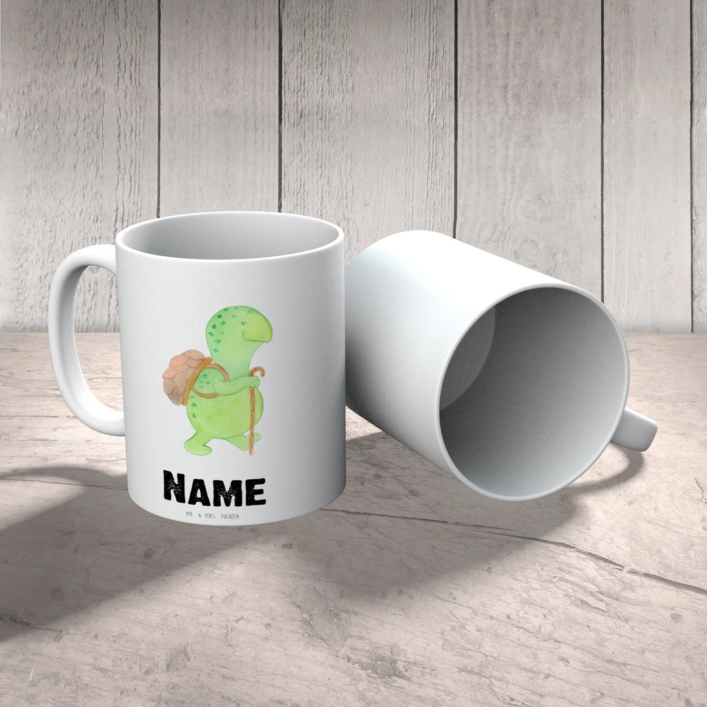 Personalisierte Tasse Schildkröte Wanderer Personalisierte Tasse, Namenstasse, Wunschname, Personalisiert, Tasse, Namen, Drucken, Tasse mit Namen, Schildkröte, Schildkröten, Motivation, Motivationsspruch, Motivationssprüche, Neuanfang