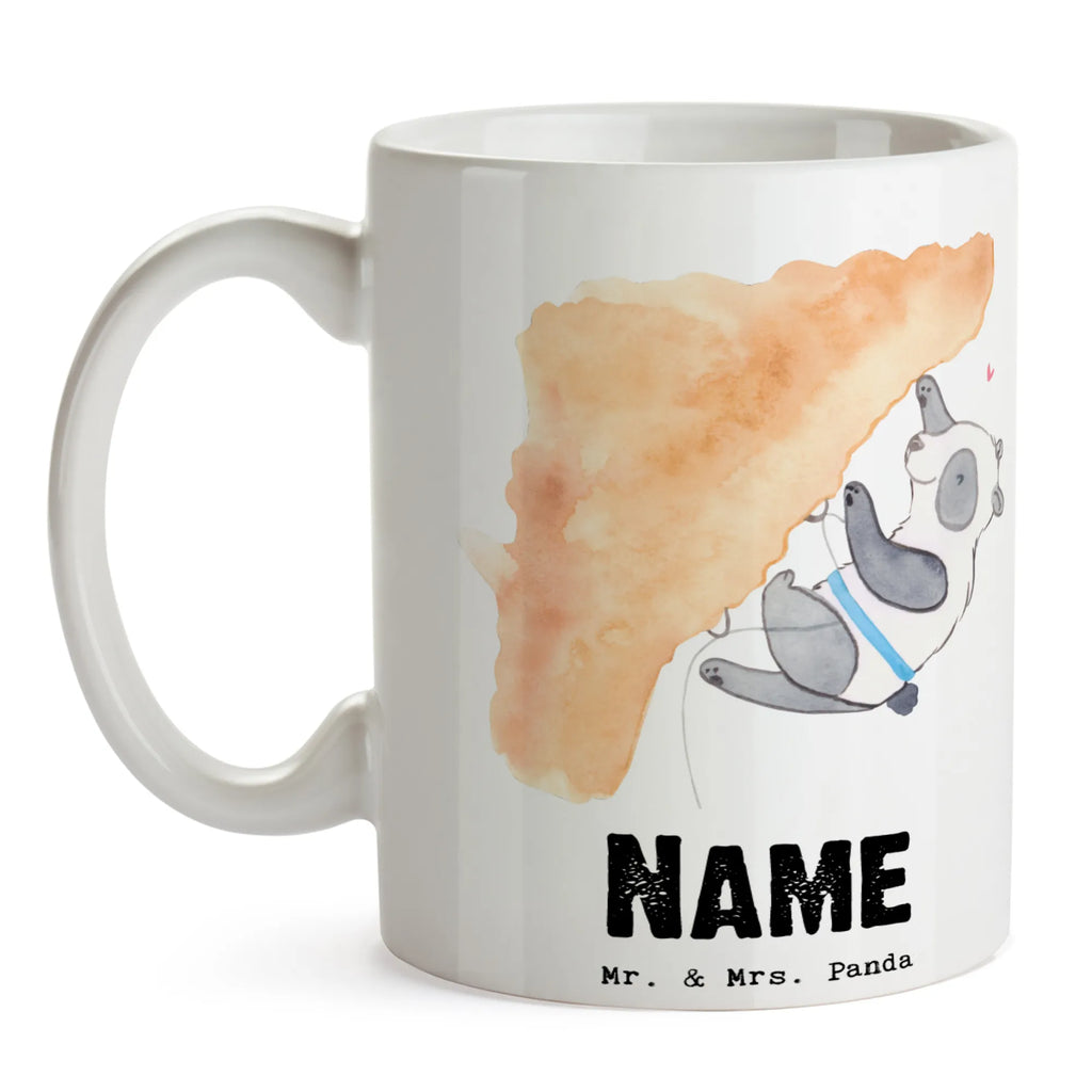 Personalisierte Tasse Panda Klettern Personalisierte Tasse, Namenstasse, Wunschname, Personalisiert, Tasse, Namen, Drucken, Tasse mit Namen, Geschenk, Sport, Sportart, Hobby, Schenken, Danke, Dankeschön, Auszeichnung, Gewinn, Sportler, Klettern, Bouldern, Kletterhalle, Klettersport