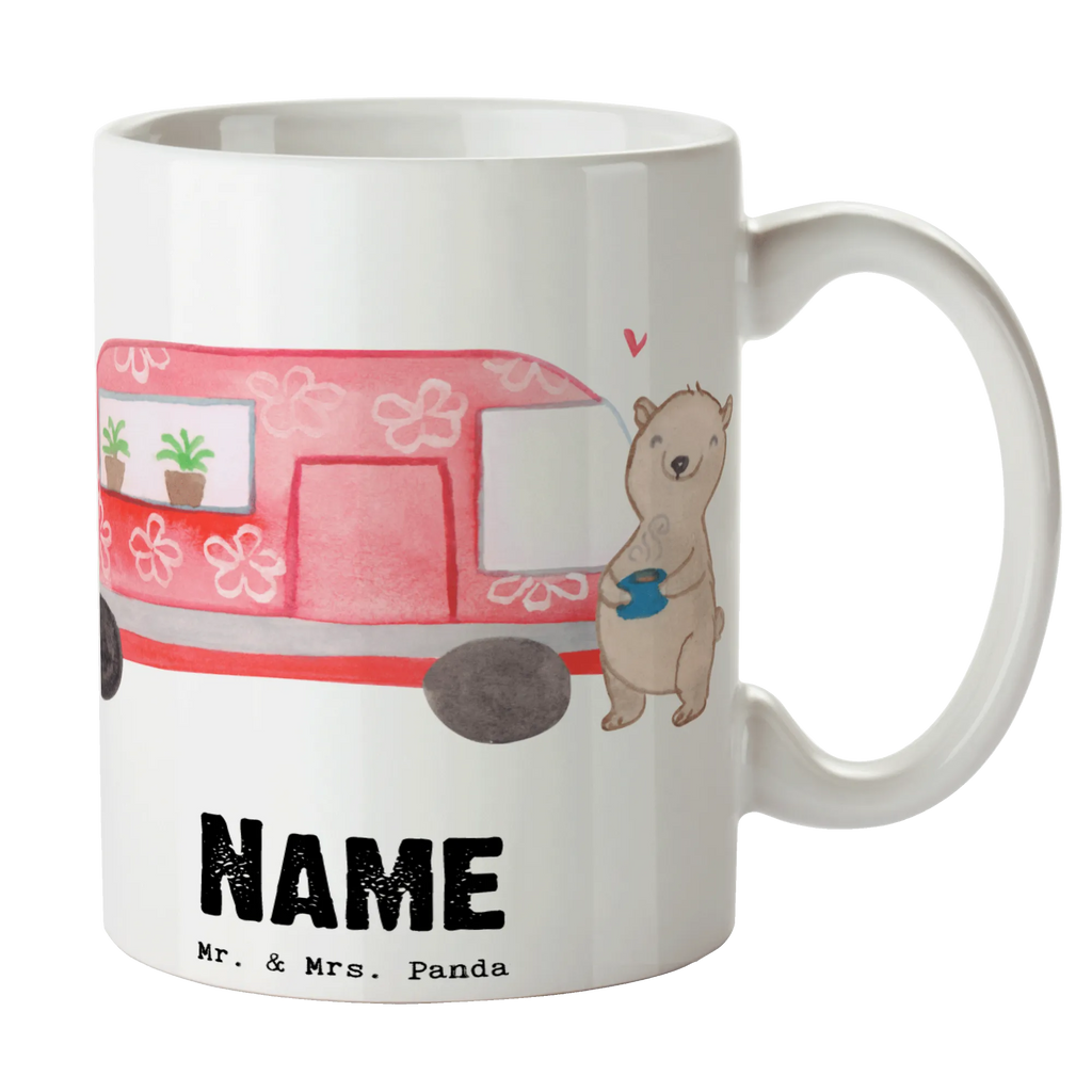 Personalisierte Tasse Bär Camper Personalisierte Tasse, Namenstasse, Wunschname, Personalisiert, Tasse, Namen, Drucken, Tasse mit Namen, Geschenk, Sport, Sportart, Hobby, Schenken, Danke, Dankeschön, Auszeichnung, Gewinn, Sportler, Camper, Campen, Zelten, Campingplatz, Wohnmobil, Roadtrip, Urlaub