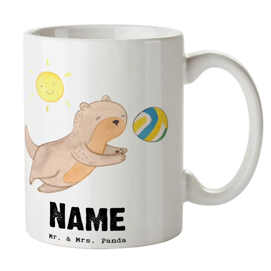 Personalisierte Tasse Otter Beachvolleyball Personalisierte Tasse, Namenstasse, Wunschname, Personalisiert, Tasse, Namen, Drucken, Tasse mit Namen, Geschenk, Sport, Sportart, Hobby, Schenken, Danke, Dankeschön, Auszeichnung, Gewinn, Sportler, Beachvolleyball, Volleyball, Ballsport, Volleyballturnier