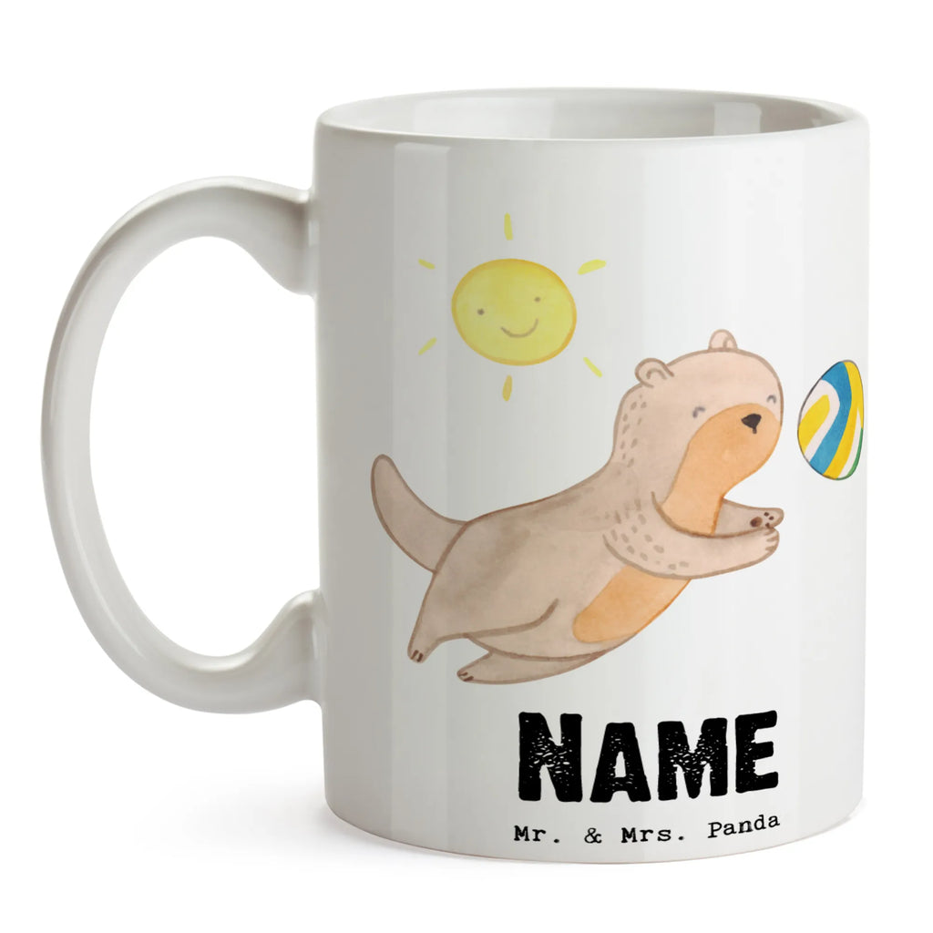 Personalisierte Tasse Otter Beachvolleyball Personalisierte Tasse, Namenstasse, Wunschname, Personalisiert, Tasse, Namen, Drucken, Tasse mit Namen, Geschenk, Sport, Sportart, Hobby, Schenken, Danke, Dankeschön, Auszeichnung, Gewinn, Sportler, Beachvolleyball, Volleyball, Ballsport, Volleyballturnier