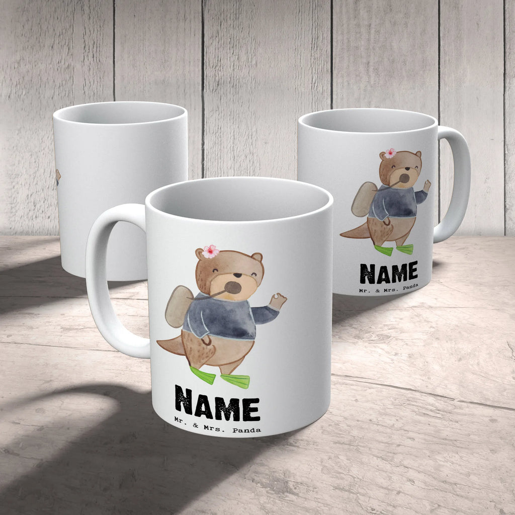 Personalisierte Tasse Tauchlehrerin mit Herz Personalisierte Tasse, Namenstasse, Wunschname, Personalisiert, Tasse, Namen, Drucken, Tasse mit Namen, Beruf, Ausbildung, Jubiläum, Abschied, Rente, Kollege, Kollegin, Geschenk, Schenken, Arbeitskollege, Mitarbeiter, Firma, Danke, Dankeschön