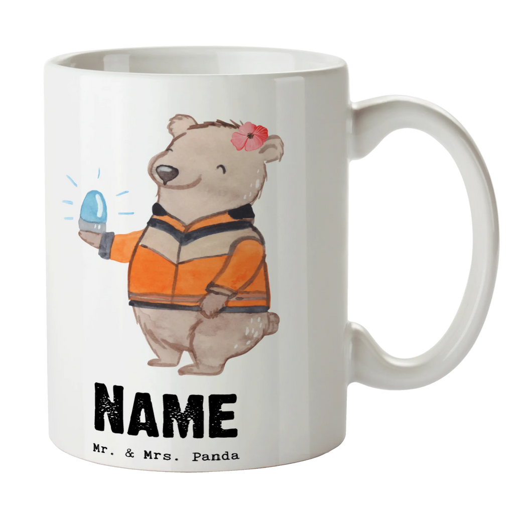 Personalisierte Tasse Rettungswagenfahrerin mit Herz Personalisierte Tasse, Namenstasse, Wunschname, Personalisiert, Tasse, Namen, Drucken, Tasse mit Namen, Beruf, Ausbildung, Jubiläum, Abschied, Rente, Kollege, Kollegin, Geschenk, Schenken, Arbeitskollege, Mitarbeiter, Firma, Danke, Dankeschön