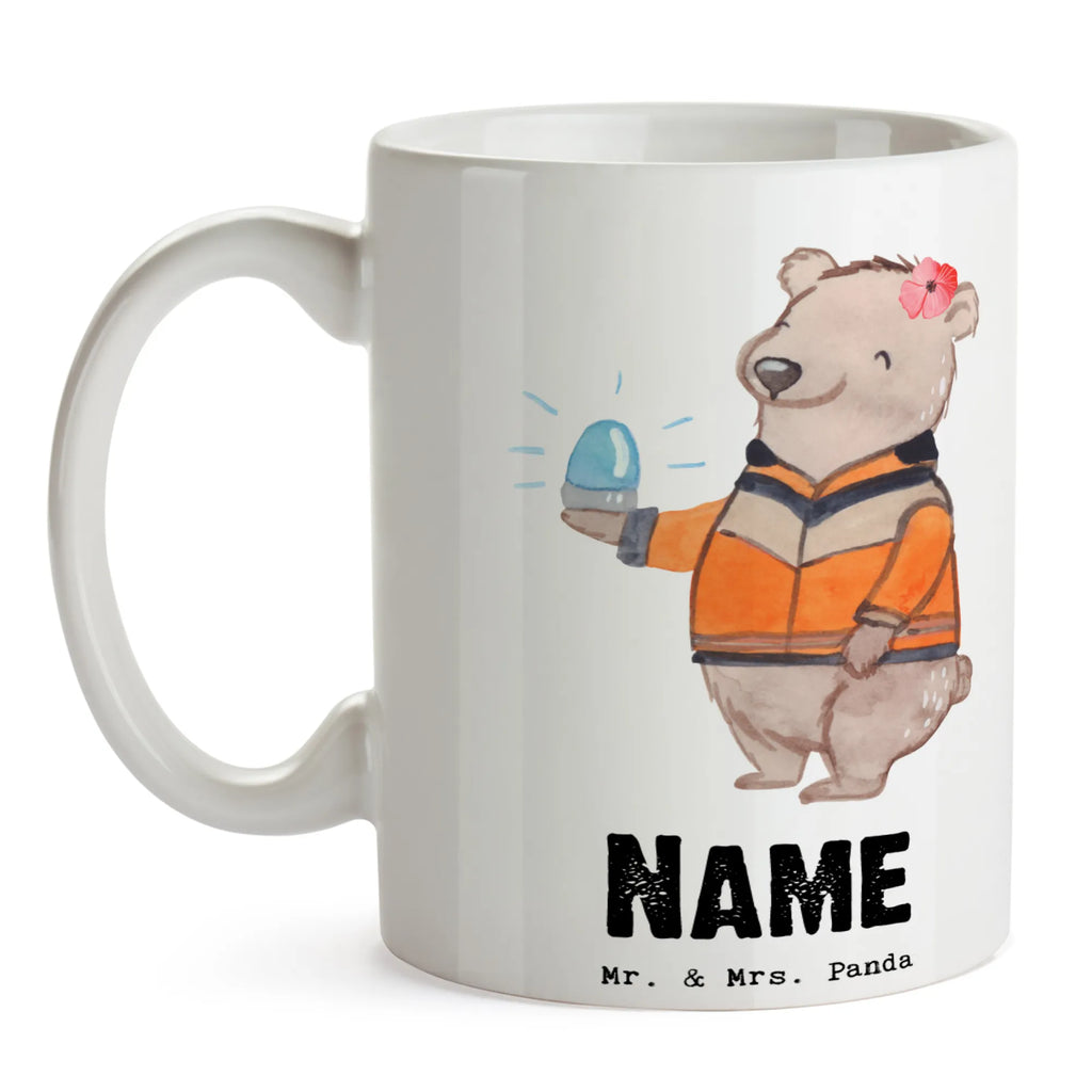 Personalisierte Tasse Rettungswagenfahrerin mit Herz Personalisierte Tasse, Namenstasse, Wunschname, Personalisiert, Tasse, Namen, Drucken, Tasse mit Namen, Beruf, Ausbildung, Jubiläum, Abschied, Rente, Kollege, Kollegin, Geschenk, Schenken, Arbeitskollege, Mitarbeiter, Firma, Danke, Dankeschön