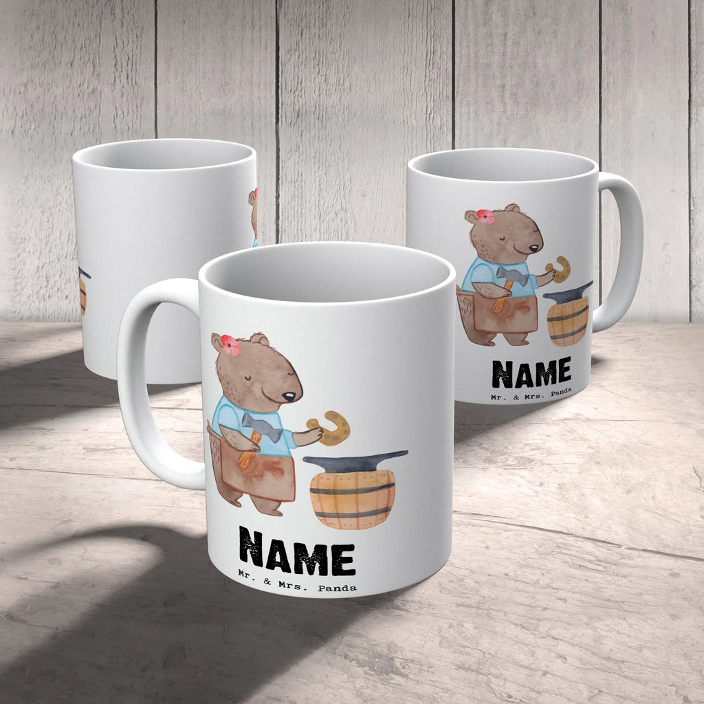 Personalisierte Tasse Schmiedin mit Herz Personalisierte Tasse, Namenstasse, Wunschname, Personalisiert, Tasse, Namen, Drucken, Tasse mit Namen, Beruf, Ausbildung, Jubiläum, Abschied, Rente, Kollege, Kollegin, Geschenk, Schenken, Arbeitskollege, Mitarbeiter, Firma, Danke, Dankeschön