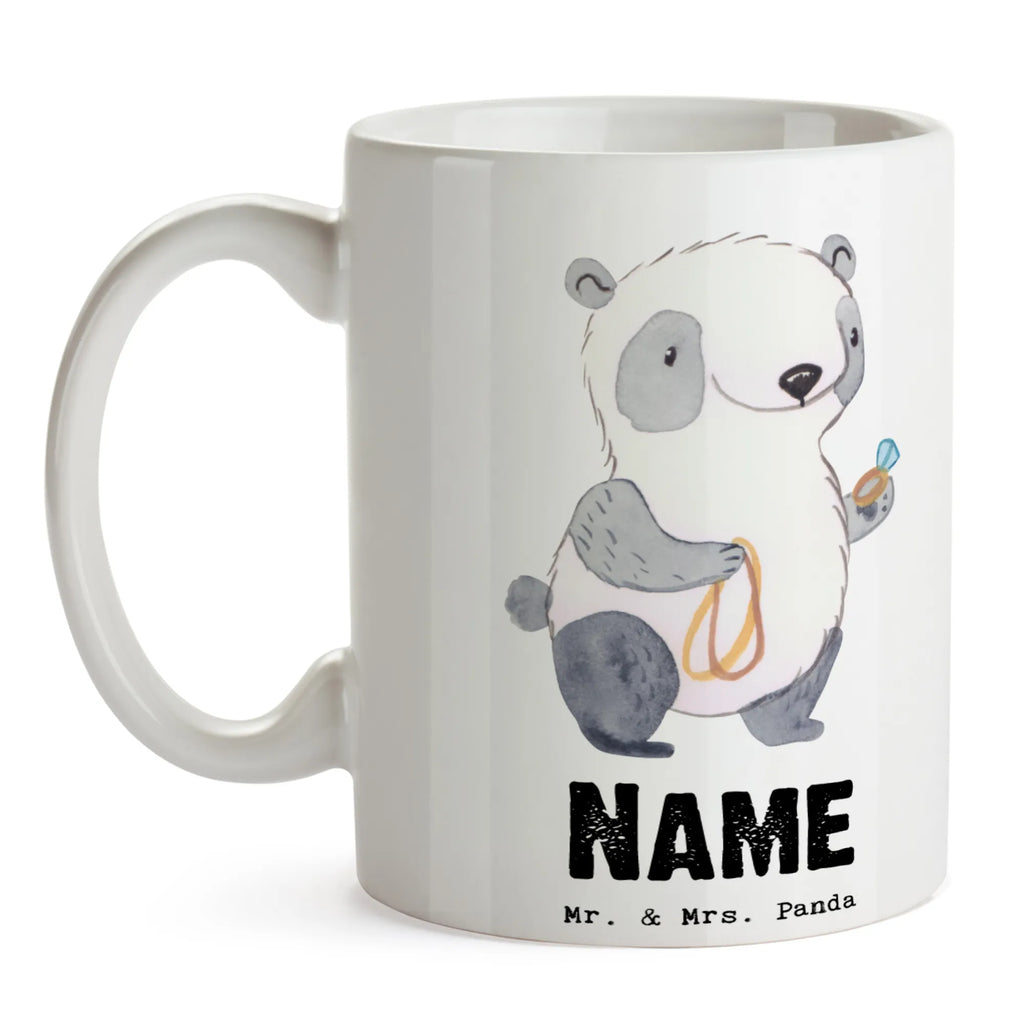 Personalisierte Tasse Goldschmied mit Herz Personalisierte Tasse, Namenstasse, Wunschname, Personalisiert, Tasse, Namen, Drucken, Tasse mit Namen, Beruf, Ausbildung, Jubiläum, Abschied, Rente, Kollege, Kollegin, Geschenk, Schenken, Arbeitskollege, Mitarbeiter, Firma, Danke, Dankeschön, Juwelier, Goldschmied, Schmied, Schmuckwarenhändler, Schmuckgeschäft, Eröffnung