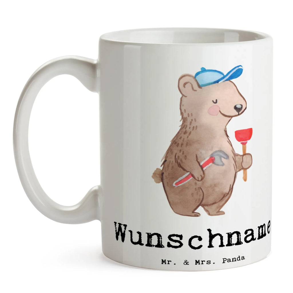 Personalisierte Tasse Klempner mit Herz Personalisierte Tasse, Namenstasse, Wunschname, Personalisiert, Tasse, Namen, Drucken, Tasse mit Namen, Beruf, Ausbildung, Jubiläum, Abschied, Rente, Kollege, Kollegin, Geschenk, Schenken, Arbeitskollege, Mitarbeiter, Firma, Danke, Dankeschön, Klempner, Handwerker, Installateur, Meister, Gesellenprüfung, Fachbetrieb, Bauklempner, Sanitärinstallationen