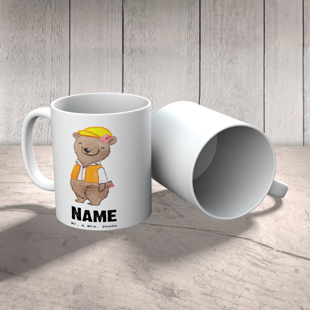 Personalisierte Tasse Bauingenieurin mit Herz Personalisierte Tasse, Namenstasse, Wunschname, Personalisiert, Tasse, Namen, Drucken, Tasse mit Namen, Beruf, Ausbildung, Jubiläum, Abschied, Rente, Kollege, Kollegin, Geschenk, Schenken, Arbeitskollege, Mitarbeiter, Firma, Danke, Dankeschön, Bauingenieurin, Statikerin, Ingeniuerin, Baustelle, Studium