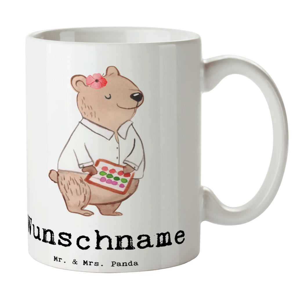 Personalisierte Tasse Bankfachfrau mit Herz Personalisierte Tasse, Namenstasse, Wunschname, Personalisiert, Tasse, Namen, Drucken, Tasse mit Namen, Beruf, Ausbildung, Jubiläum, Abschied, Rente, Kollege, Kollegin, Geschenk, Schenken, Arbeitskollege, Mitarbeiter, Firma, Danke, Dankeschön, Bankfachfrau, Bankangestellte, Bänkerin, Bankberaterin