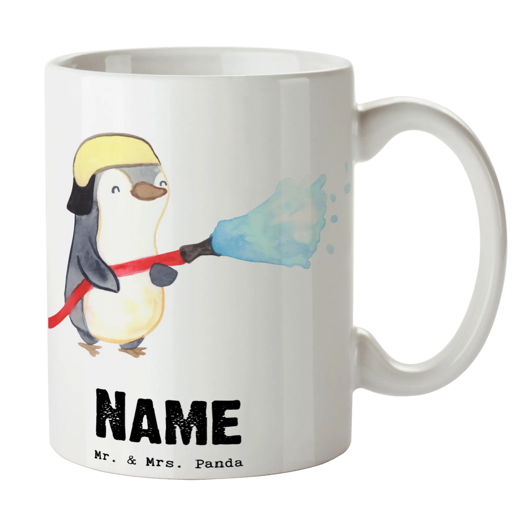 Personalisierte Tasse Feuerwehrmann mit Herz Personalisierte Tasse, Namenstasse, Wunschname, Personalisiert, Tasse, Namen, Drucken, Tasse mit Namen, Beruf, Ausbildung, Jubiläum, Abschied, Rente, Kollege, Kollegin, Geschenk, Schenken, Arbeitskollege, Mitarbeiter, Firma, Danke, Dankeschön, Feuerwehrmann, Feuerwehrhauptmann, Brandschutz, Feuerwehr, freiwillige Feuerwehr