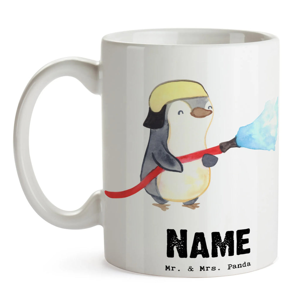 Personalisierte Tasse Feuerwehrmann mit Herz Personalisierte Tasse, Namenstasse, Wunschname, Personalisiert, Tasse, Namen, Drucken, Tasse mit Namen, Beruf, Ausbildung, Jubiläum, Abschied, Rente, Kollege, Kollegin, Geschenk, Schenken, Arbeitskollege, Mitarbeiter, Firma, Danke, Dankeschön, Feuerwehrmann, Feuerwehrhauptmann, Brandschutz, Feuerwehr, freiwillige Feuerwehr