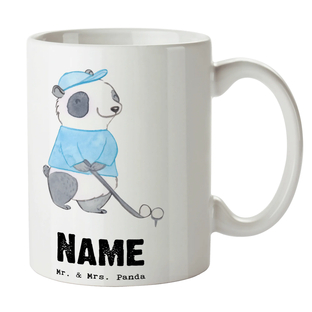 Personalisierte Tasse Panda Golfen Personalisierte Tasse, Namenstasse, Wunschname, Personalisiert, Tasse, Namen, Drucken, Tasse mit Namen, Geschenk, Sport, Sportart, Hobby, Schenken, Danke, Dankeschön, Auszeichnung, Gewinn, Sportler, Golfen, Golf spielen, Golfplatz, Golfturnier, Golf Verein