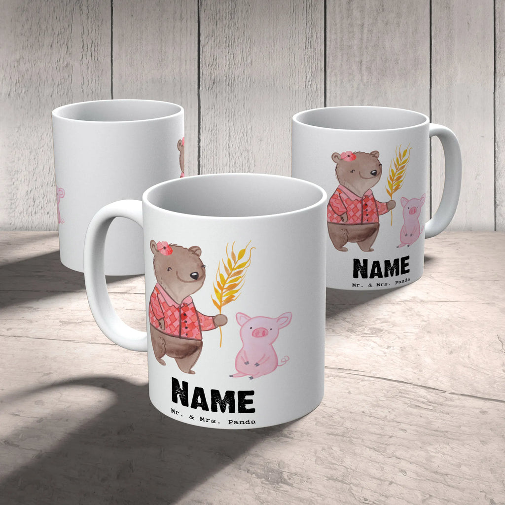 Personalisierte Tasse Bäuerin mit Herz Personalisierte Tasse, Namenstasse, Wunschname, Personalisiert, Tasse, Namen, Drucken, Tasse mit Namen, Beruf, Ausbildung, Jubiläum, Abschied, Rente, Kollege, Kollegin, Geschenk, Schenken, Arbeitskollege, Mitarbeiter, Firma, Danke, Dankeschön, Landwirtin, Bäuerin, Tierwirtin, Agronomin, Farmerin, Bauernhof