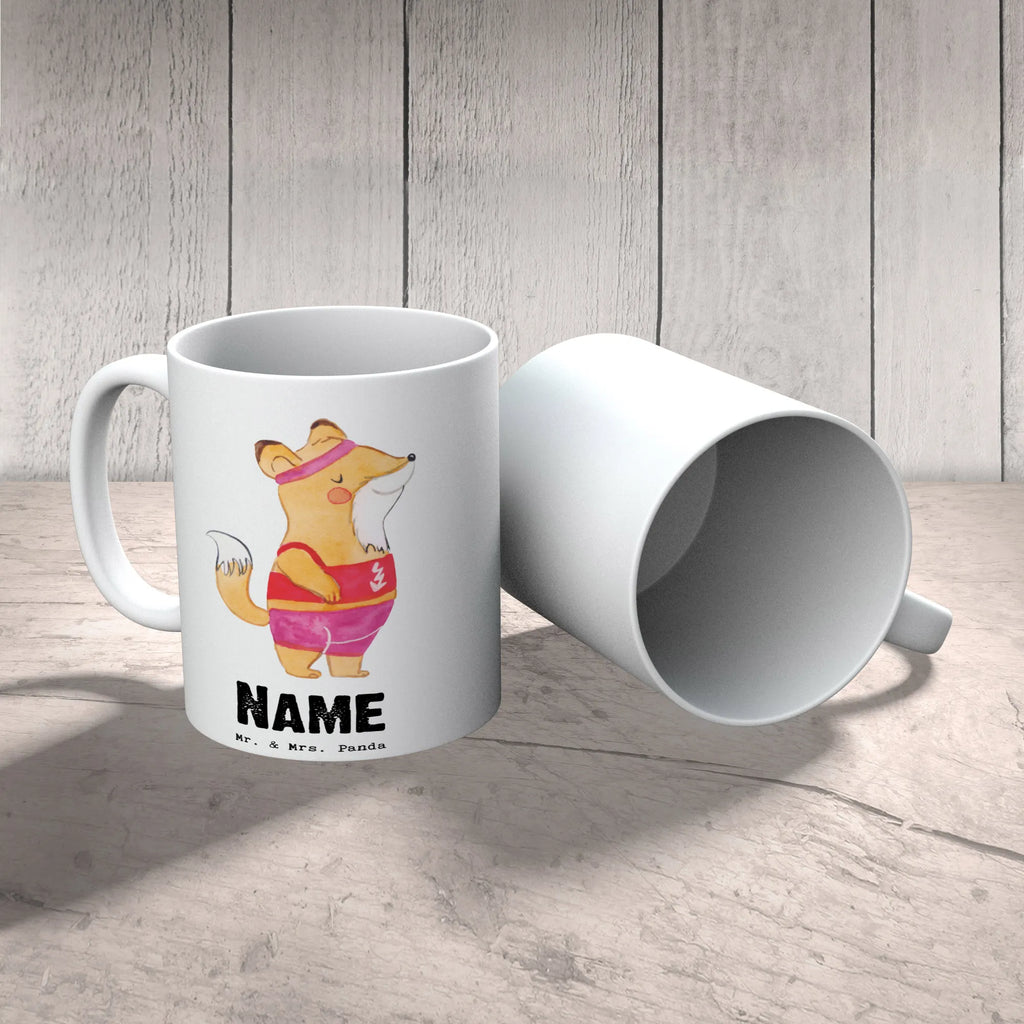 Personalisierte Tasse Sportlerin mit Herz Personalisierte Tasse, Namenstasse, Wunschname, Personalisiert, Tasse, Namen, Drucken, Tasse mit Namen, Beruf, Ausbildung, Jubiläum, Abschied, Rente, Kollege, Kollegin, Geschenk, Schenken, Arbeitskollege, Mitarbeiter, Firma, Danke, Dankeschön