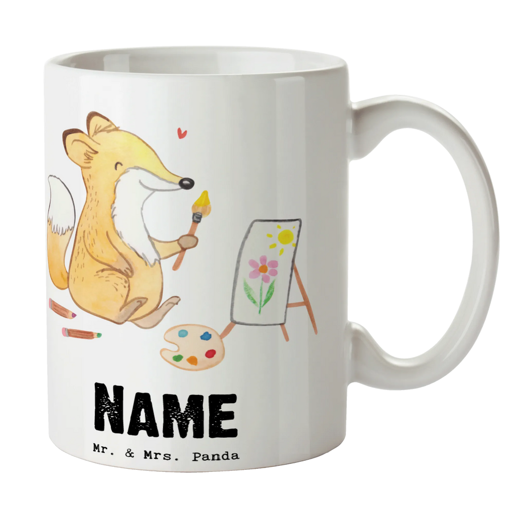 Personalisierte Tasse Fuchs  Malen Personalisierte Tasse, Namenstasse, Wunschname, Personalisiert, Tasse, Namen, Drucken, Tasse mit Namen, Geschenk, Sport, Sportart, Hobby, Schenken, Danke, Dankeschön, Auszeichnung, Gewinn, Sportler, Malen, Zeichnen, Hobbyzeichner, Künstler, Künstlerin