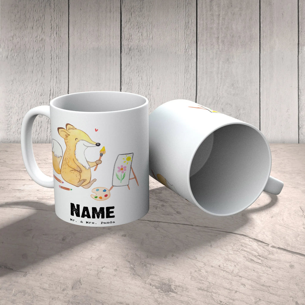 Personalisierte Tasse Fuchs  Malen Personalisierte Tasse, Namenstasse, Wunschname, Personalisiert, Tasse, Namen, Drucken, Tasse mit Namen, Geschenk, Sport, Sportart, Hobby, Schenken, Danke, Dankeschön, Auszeichnung, Gewinn, Sportler, Malen, Zeichnen, Hobbyzeichner, Künstler, Künstlerin