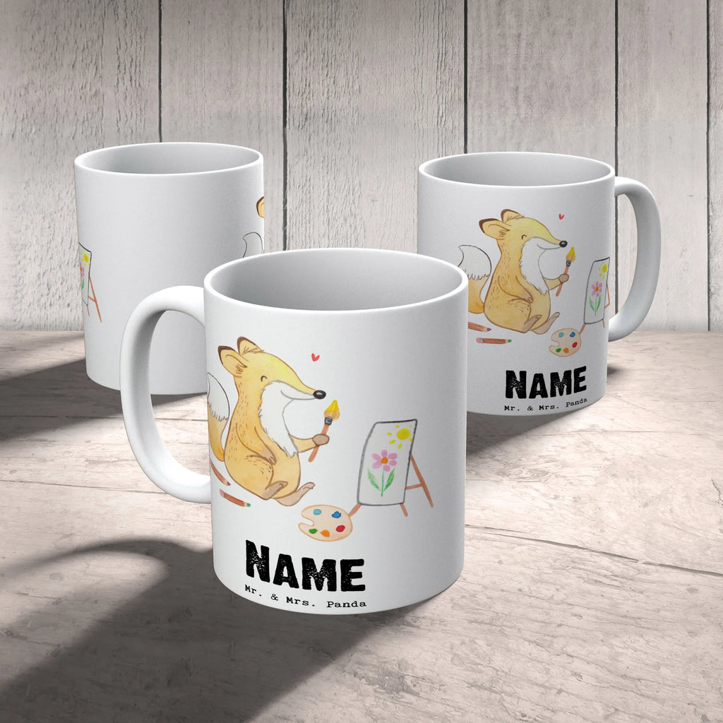 Personalisierte Tasse Fuchs  Malen Personalisierte Tasse, Namenstasse, Wunschname, Personalisiert, Tasse, Namen, Drucken, Tasse mit Namen, Geschenk, Sport, Sportart, Hobby, Schenken, Danke, Dankeschön, Auszeichnung, Gewinn, Sportler, Malen, Zeichnen, Hobbyzeichner, Künstler, Künstlerin