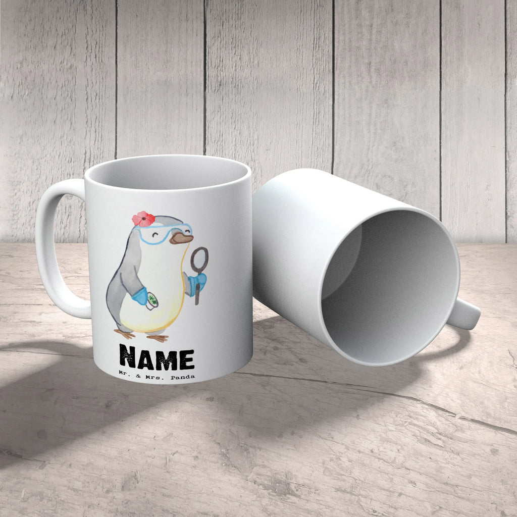 Personalisierte Tasse Mikrobiologin mit Herz Personalisierte Tasse, Namenstasse, Wunschname, Personalisiert, Tasse, Namen, Drucken, Tasse mit Namen, Beruf, Ausbildung, Jubiläum, Abschied, Rente, Kollege, Kollegin, Geschenk, Schenken, Arbeitskollege, Mitarbeiter, Firma, Danke, Dankeschön, Mikrobiologin, Naturwissenschaftlerin, Labor, Forschung