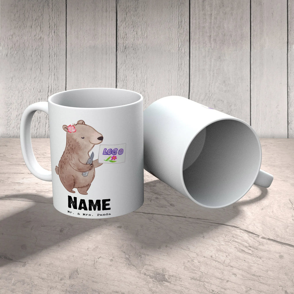 Personalisierte Tasse Werbetechnikerin mit Herz Personalisierte Tasse, Namenstasse, Wunschname, Personalisiert, Tasse, Namen, Drucken, Tasse mit Namen, Beruf, Ausbildung, Jubiläum, Abschied, Rente, Kollege, Kollegin, Geschenk, Schenken, Arbeitskollege, Mitarbeiter, Firma, Danke, Dankeschön