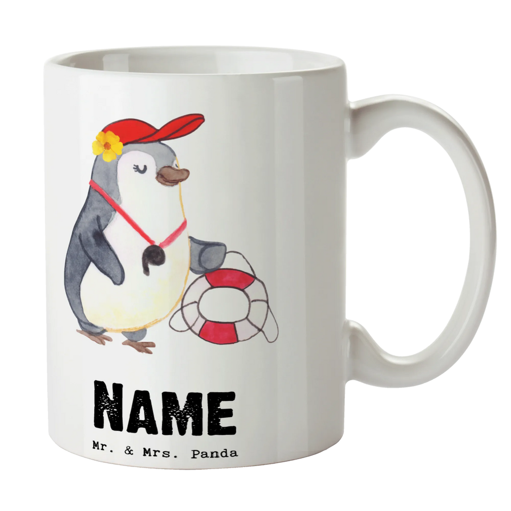 Personalisierte Tasse Bademeisterin mit Herz Personalisierte Tasse, Namenstasse, Wunschname, Personalisiert, Tasse, Namen, Drucken, Tasse mit Namen, Beruf, Ausbildung, Jubiläum, Abschied, Rente, Kollege, Kollegin, Geschenk, Schenken, Arbeitskollege, Mitarbeiter, Firma, Danke, Dankeschön, Bademeisterin, Rettungsschwimmerin, Schwimmmeisterin, Schwimmbad, Freibad, Badeanstalt, Schwimmverein, Schwimmschule