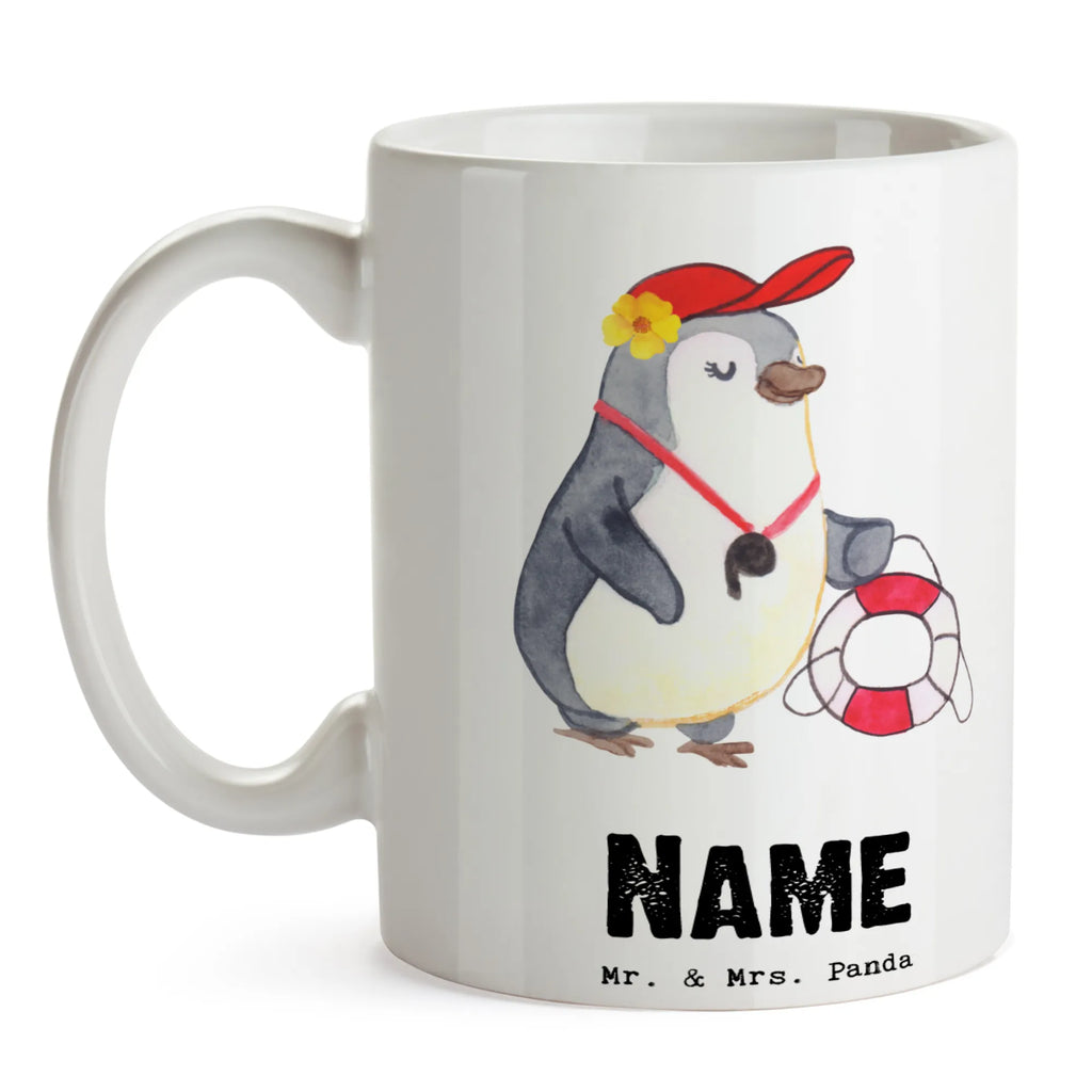 Personalisierte Tasse Bademeisterin mit Herz Personalisierte Tasse, Namenstasse, Wunschname, Personalisiert, Tasse, Namen, Drucken, Tasse mit Namen, Beruf, Ausbildung, Jubiläum, Abschied, Rente, Kollege, Kollegin, Geschenk, Schenken, Arbeitskollege, Mitarbeiter, Firma, Danke, Dankeschön, Bademeisterin, Rettungsschwimmerin, Schwimmmeisterin, Schwimmbad, Freibad, Badeanstalt, Schwimmverein, Schwimmschule