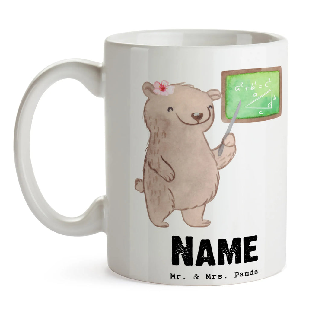 Personalisierte Tasse Mathematiklehrerin mit Herz Personalisierte Tasse, Namenstasse, Wunschname, Personalisiert, Tasse, Namen, Drucken, Tasse mit Namen, Beruf, Ausbildung, Jubiläum, Abschied, Rente, Kollege, Kollegin, Geschenk, Schenken, Arbeitskollege, Mitarbeiter, Firma, Danke, Dankeschön, Mathematiklehrerin, Lehramtstudent, Referendariat, Mathelehrerin, Matheunterricht, Mathe, Lehrer