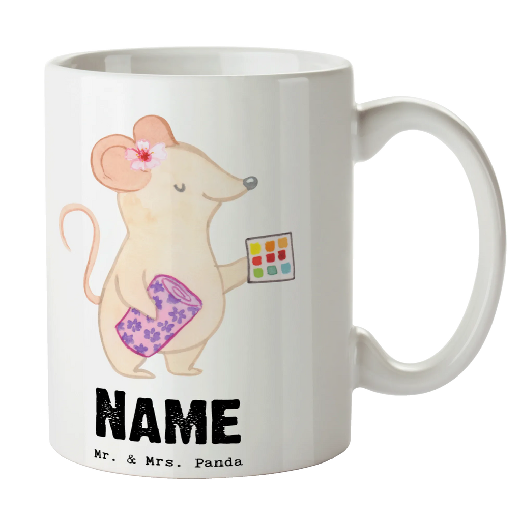 Personalisierte Tasse Raumausstatterin mit Herz Personalisierte Tasse, Namenstasse, Wunschname, Personalisiert, Tasse, Namen, Drucken, Tasse mit Namen, Beruf, Ausbildung, Jubiläum, Abschied, Rente, Kollege, Kollegin, Geschenk, Schenken, Arbeitskollege, Mitarbeiter, Firma, Danke, Dankeschön