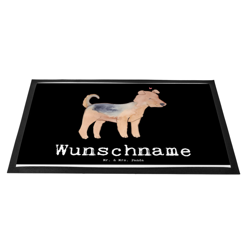 Personalisierte Fußmatte Airedale Terrier Lebensretter Personalisierte Fußmatte, Fußmatte mit Namen, Personalisieruung, Personalisiert, Fußmatte bedrucken, Türvorleger mit Namen, Haustürmatte personalisiert, Namensfussmatte, Wunschnamen, Bedrucken, Türvorleger personalisiert, Hund, Hunderasse, Rassehund, Hundebesitzer, Geschenk, Tierfreund, Schenken, Welpe