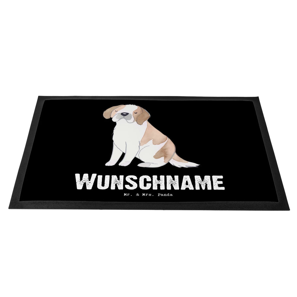 Personalisierte Fußmatte Saint Bernard Lebensretter Personalisierte Fußmatte, Fußmatte mit Namen, Personalisieruung, Personalisiert, Fußmatte bedrucken, Türvorleger mit Namen, Haustürmatte personalisiert, Namensfussmatte, Wunschnamen, Bedrucken, Türvorleger personalisiert, Hund, Hunderasse, Rassehund, Hundebesitzer, Geschenk, Tierfreund, Schenken, Welpe, St. Bernhardshund, Chien du Saint-Bernard, Saint Bernard Dog, Perro San Bernardo, Saint Bernard