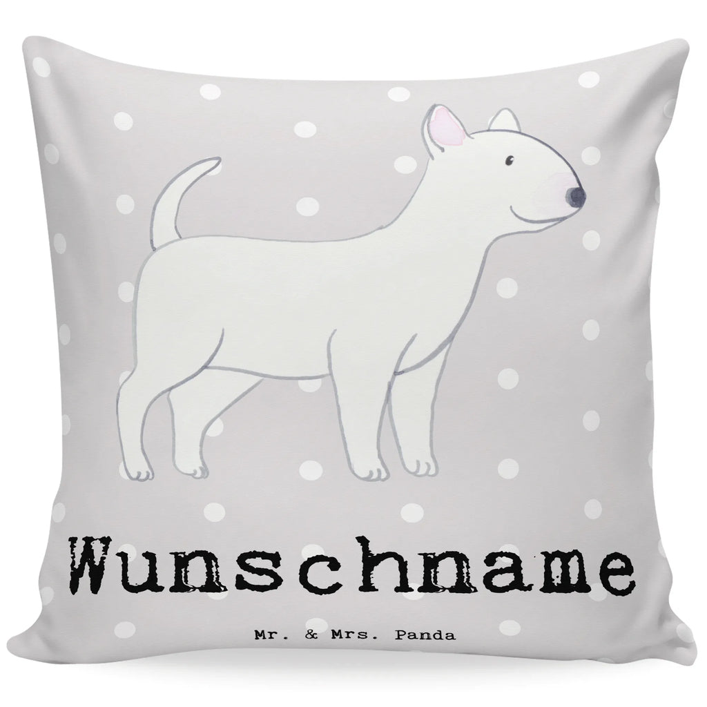 Personalisiertes Kissen Bullterrier Lebensretter Kissen, personalisiert, Name, Wunschname, bedrucken, Kopfkissen, Hund, Hunderasse, Rassehund, Hundebesitzer, Geschenk, Tierfreund, Schenken, Welpe, Bullterrier