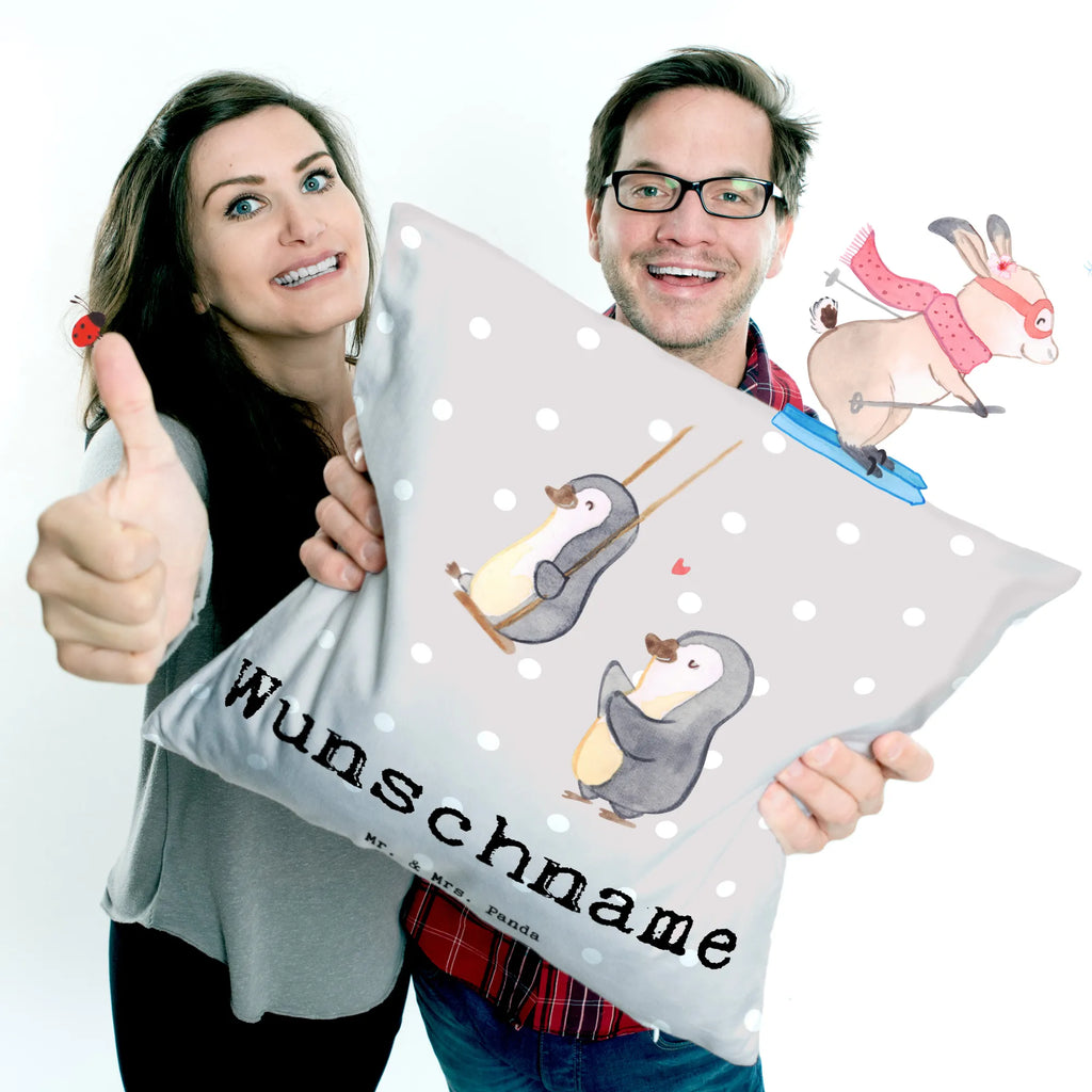 Personalisiertes Kissen Pinguin Beste Großmutter der Welt Kissen, personalisiert, Name, Wunschname, bedrucken, Kopfkissen, für, Dankeschön, Geschenk, Schenken, Geburtstag, Geburtstagsgeschenk, Geschenkidee, Danke, Bedanken, Mitbringsel, Freude machen, Geschenktipp, Großmutter, Omi, Oma, Oma geworden, Grosseltern