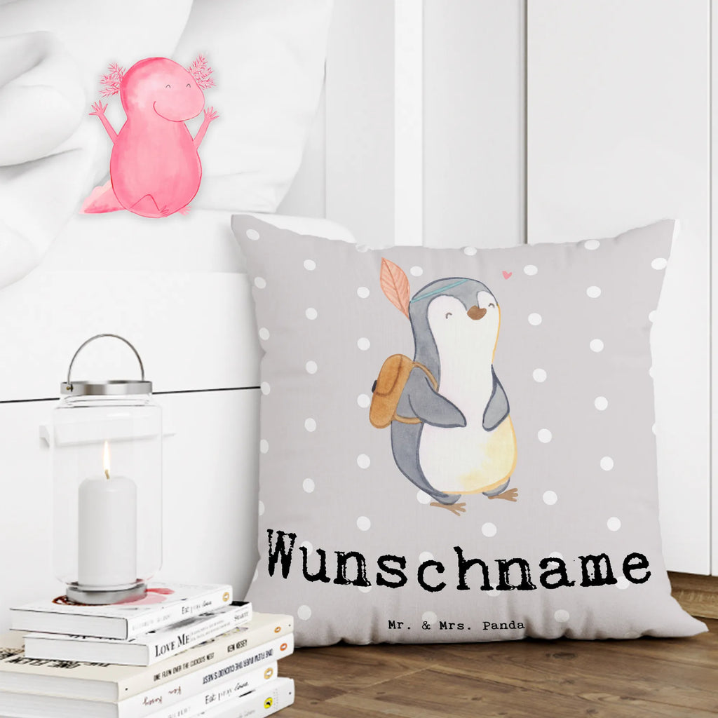 Personalisiertes Kissen Pinguin Bester Blutsbruder der Welt Kissen, personalisiert, Name, Wunschname, bedrucken, Kopfkissen, für, Dankeschön, Geschenk, Schenken, Geburtstag, Geburtstagsgeschenk, Geschenkidee, Danke, Bedanken, Mitbringsel, Freude machen, Geschenktipp, Blutsbruder, Blutsgeschwister, Freund, Brüder, Geschwister, Bruderherz, Brother, Familie, Kleinigkeit, Bester, Sido