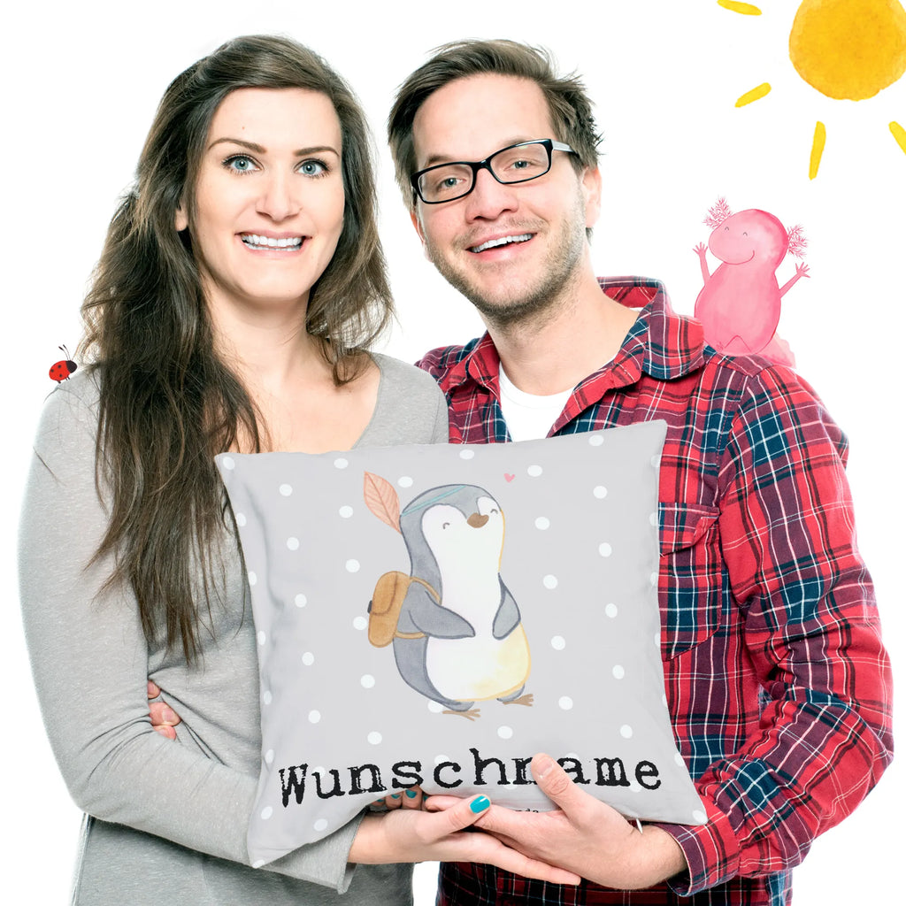 Personalisiertes Kissen Pinguin Bester Blutsbruder der Welt Kissen, personalisiert, Name, Wunschname, bedrucken, Kopfkissen, für, Dankeschön, Geschenk, Schenken, Geburtstag, Geburtstagsgeschenk, Geschenkidee, Danke, Bedanken, Mitbringsel, Freude machen, Geschenktipp, Blutsbruder, Blutsgeschwister, Freund, Brüder, Geschwister, Bruderherz, Brother, Familie, Kleinigkeit, Bester, Sido