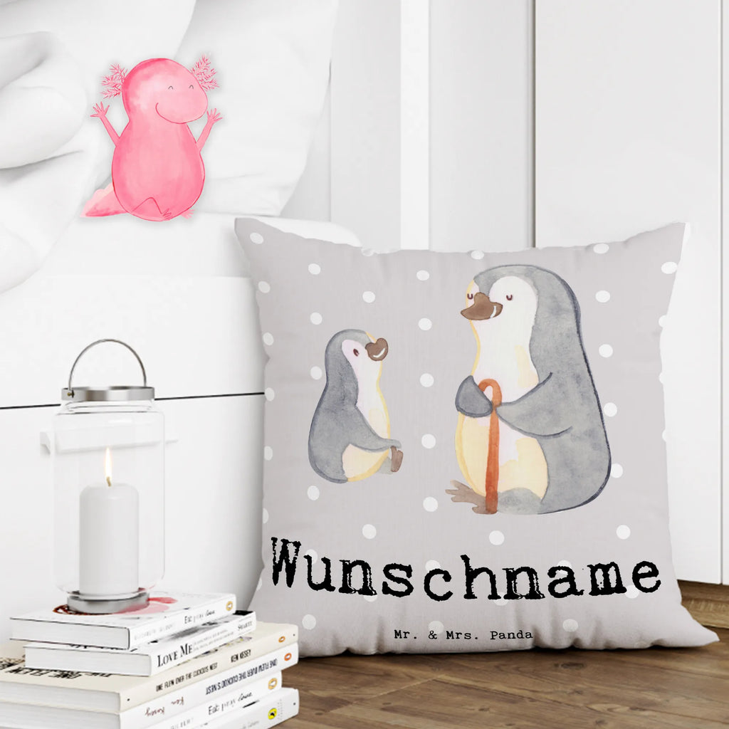 Personalisiertes Kissen Pinguin Bester Opa der Welt Kissen, personalisiert, Name, Wunschname, bedrucken, Kopfkissen, für, Dankeschön, Geschenk, Schenken, Geburtstag, Geburtstagsgeschenk, Geschenkidee, Danke, Bedanken, Mitbringsel, Freude machen, Geschenktipp, Großvater, Grossvater, Opa, Opi. Großpapa, Großeltern, Enkel, Enkelin, Enkelkind, Kleinigkeit, Oppa, Oppi, Bester