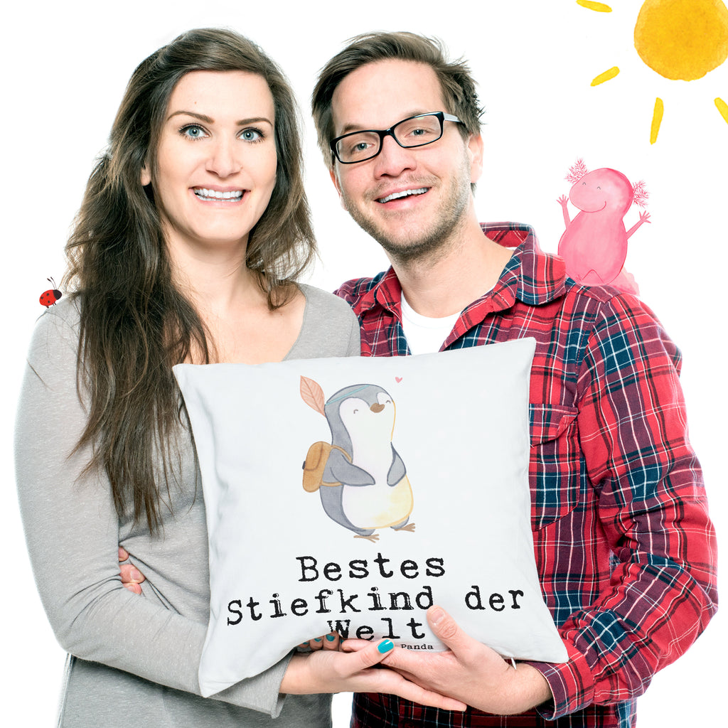 40x40 Kissen Pinguin Bestes Stiefkind der Welt Kissenhülle, Kopfkissen, Sofakissen, Dekokissen, Motivkissen, sofakissen, sitzkissen, Kissen, Kissenbezüge, Kissenbezug 40x40, Kissen 40x40, Kissenhülle 40x40, Zierkissen, Couchkissen, Dekokissen Sofa, Sofakissen 40x40, Dekokissen 40x40, Kopfkissen 40x40, Kissen 40x40 Waschbar, für, Dankeschön, Geschenk, Schenken, Geburtstag, Geburtstagsgeschenk, Geschenkidee, Danke, Bedanken, Mitbringsel, Freude machen, Geschenktipp, Stiefkind, angeheiratet, Kinder, Kind, Kid, Kids, Kiddy, Bestes, Tochter, Sohn, Nachwuchs, Geburt, Liebling, Taufe