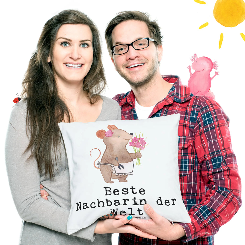 40x40 Kissen Maus Beste Nachbarin der Welt Kissenhülle, Kopfkissen, Sofakissen, Dekokissen, Motivkissen, sofakissen, sitzkissen, Kissen, Kissenbezüge, Kissenbezug 40x40, Kissen 40x40, Kissenhülle 40x40, Zierkissen, Couchkissen, Dekokissen Sofa, Sofakissen 40x40, Dekokissen 40x40, Kopfkissen 40x40, Kissen 40x40 Waschbar, für, Dankeschön, Geschenk, Schenken, Geburtstag, Geburtstagsgeschenk, Geschenkidee, Danke, Bedanken, Mitbringsel, Freude machen, Geschenktipp, Nachbarin, Nachbarn, Nachbarschaft, Freundin, Angrenzer, Anwohnerin, Bewohnerin, Freundschaft