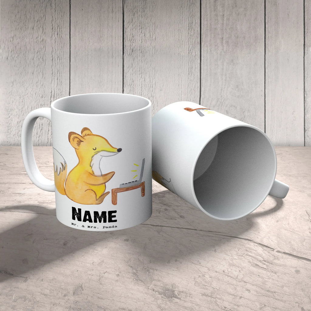 Personalisierte Tasse Fuchs Bester Arbeitskollege der Welt Personalisierte Tasse, Namenstasse, Wunschname, Personalisiert, Tasse, Namen, Drucken, Tasse mit Namen, für, Dankeschön, Geschenk, Schenken, Geburtstag, Geburtstagsgeschenk, Geschenkidee, Danke, Bedanken, Mitbringsel, Freude machen, Geschenktipp, Arbeitskollege, Kollege, Büro, Abschiedsgeschenk, Ruhestand, Arbeit, Mitarbeiter, Berufsgenosse, Beruf