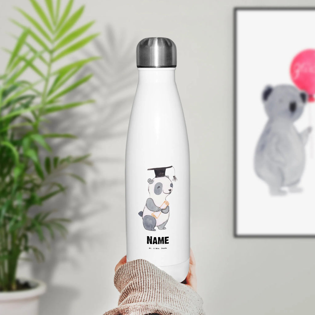 Personalisierte Thermosflasche Panda Bester Student der Welt Personalisierte Isolierflasche, Personalisierte Thermoflasche, Personalisierte Trinkflasche, Trinkflasche Mit Namen, Wunschname, Bedrucken, Namensflasche, für, Dankeschön, Geschenk, Schenken, Geburtstag, Geburtstagsgeschenk, Geschenkidee, Danke, Bedanken, Mitbringsel, Freude machen, Geschenktipp, Student, Studium, Sohn, Spaß, Musterschüler, lustig, Studienabschluss, witzig, Universität, Abschluss, Alumni, Uni, Studenten, Hochschule