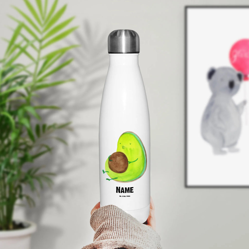 Personalisierte Thermosflasche Avocado pfeift Personalisierte Isolierflasche, Personalisierte Thermoflasche, Personalisierte Trinkflasche, Trinkflasche Mit Namen, Wunschname, Bedrucken, Namensflasche, Avocado, Veggie, Vegan, Gesund, Diät, Abnehmen, Ernährung, dick sein, Pummelfee