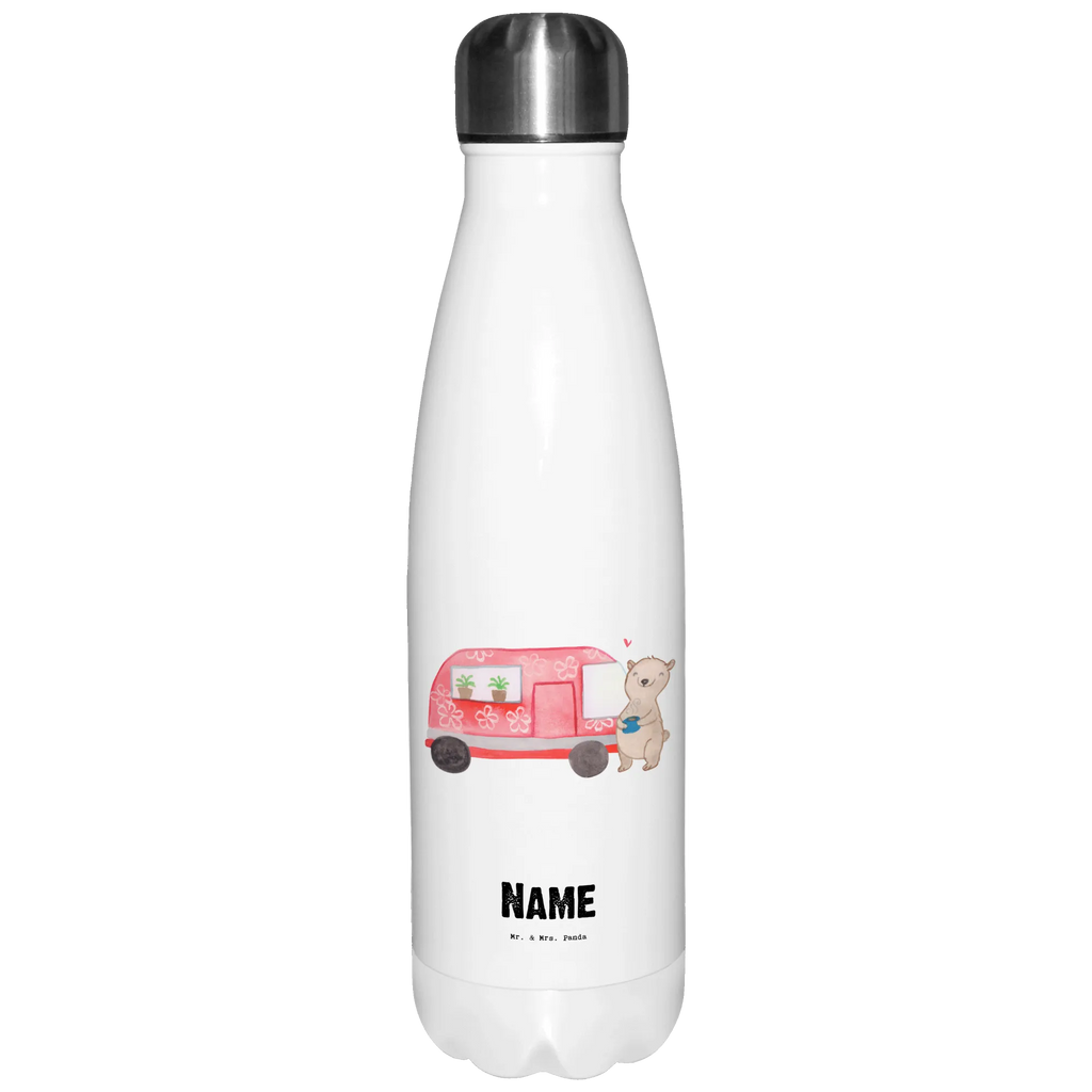 Personalisierte Thermosflasche Bär Camper Personalisierte Isolierflasche, Personalisierte Thermoflasche, Personalisierte Trinkflasche, Trinkflasche Mit Namen, Wunschname, Bedrucken, Namensflasche, Geschenk, Sport, Sportart, Hobby, Schenken, Danke, Dankeschön, Auszeichnung, Gewinn, Sportler, Camper, Campen, Zelten, Campingplatz, Wohnmobil, Roadtrip, Urlaub