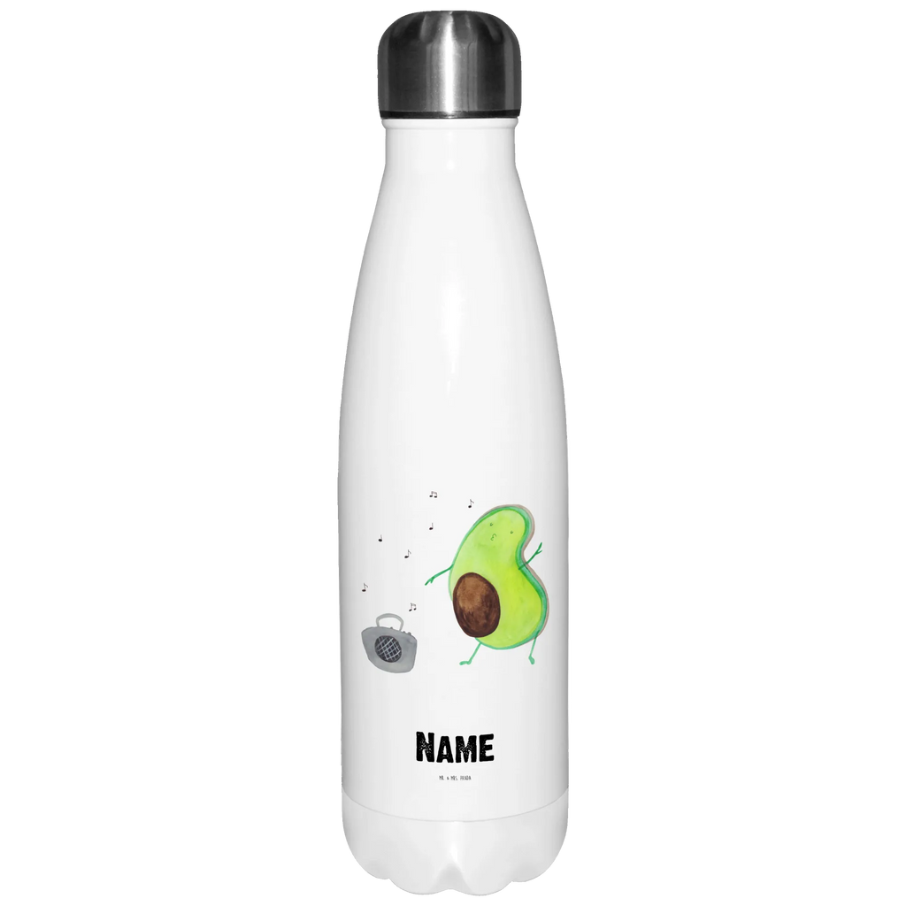 Personalisierte Thermosflasche Avocado tanzt Personalisierte Isolierflasche, Personalisierte Thermoflasche, Personalisierte Trinkflasche, Trinkflasche Mit Namen, Wunschname, Bedrucken, Namensflasche, Avocado, Veggie, Vegan, Gesund