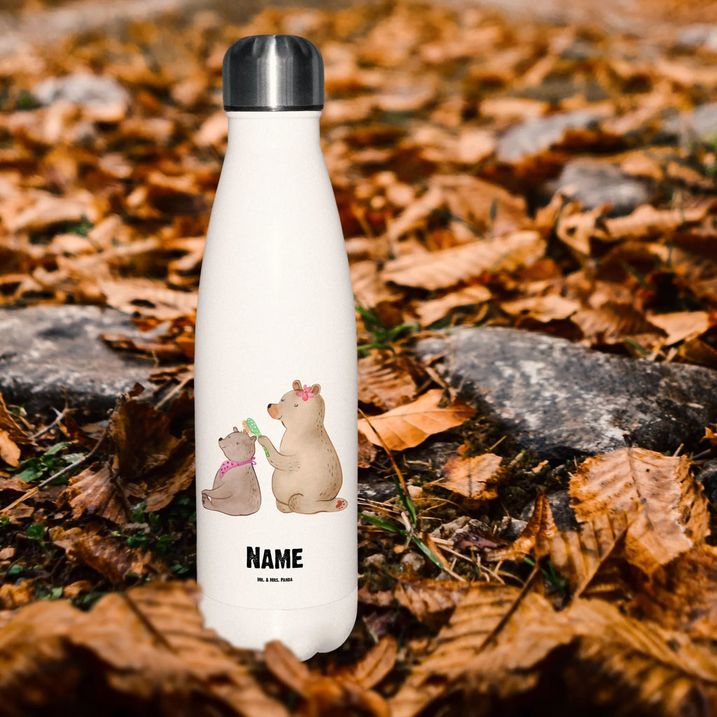 Personalisierte Thermosflasche Bär mit Kind Personalisierte Isolierflasche, Personalisierte Thermoflasche, Personalisierte Trinkflasche, Trinkflasche Mit Namen, Wunschname, Bedrucken, Namensflasche, Familie, Vatertag, Muttertag, Bruder, Schwester, Mama, Papa, Oma, Opa, Geschenk, Mutti, Mutter