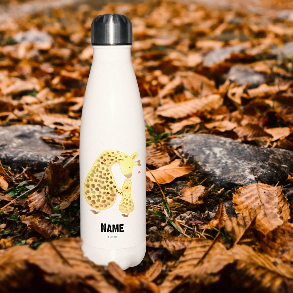 Personalisierte Thermosflasche Giraffe mit Kind Personalisierte Isolierflasche, Personalisierte Thermoflasche, Personalisierte Trinkflasche, Trinkflasche Mit Namen, Wunschname, Bedrucken, Namensflasche, Afrika, Wildtiere, Giraffe, Kind, Mutter, Mama, Tochter, Sohn, Lieblingsmensch