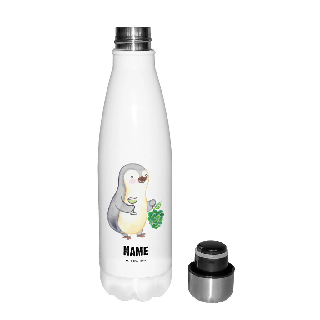 Personalisierte Thermosflasche Sommelier mit Herz Personalisierte Isolierflasche, Personalisierte Thermoflasche, Personalisierte Trinkflasche, Trinkflasche Mit Namen, Wunschname, Bedrucken, Namensflasche, Beruf, Ausbildung, Jubiläum, Abschied, Rente, Kollege, Kollegin, Geschenk, Schenken, Arbeitskollege, Mitarbeiter, Firma, Danke, Dankeschön