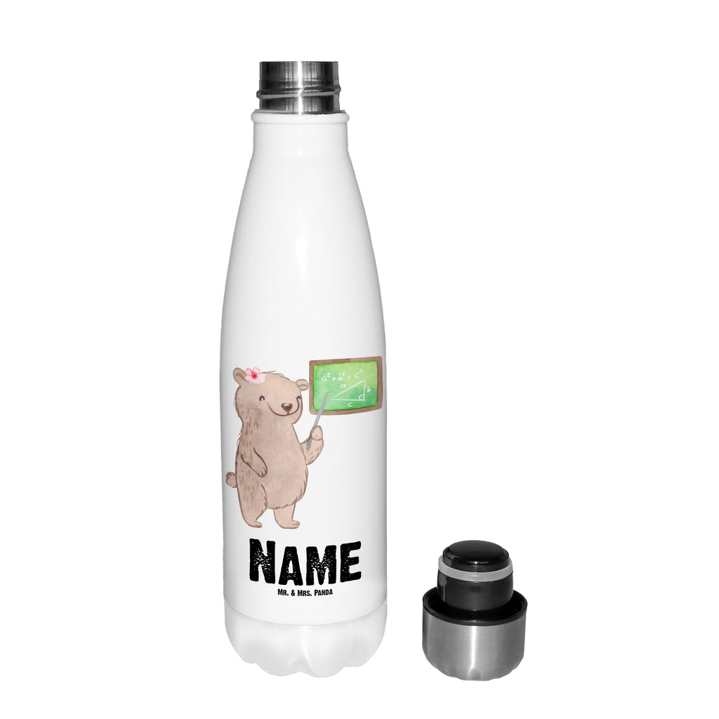 Personalisierte Thermosflasche Nachhilfelehrer Mathe mit Herz Personalisierte Isolierflasche, Personalisierte Thermoflasche, Personalisierte Trinkflasche, Trinkflasche Mit Namen, Wunschname, Bedrucken, Namensflasche, Beruf, Ausbildung, Jubiläum, Abschied, Rente, Kollege, Kollegin, Geschenk, Schenken, Arbeitskollege, Mitarbeiter, Firma, Danke, Dankeschön, Mathematik Nachhilfelehrer, Mathe Nachhilfe, Nachhilfeunterrricht